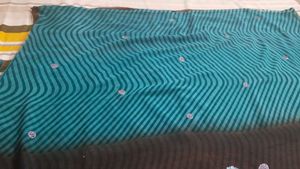 laheriya type sari with stitch blouse