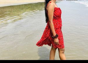 Red Floral dress