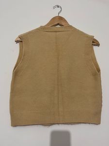 Knitted Button-Down Vest