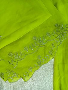 Lime Green Anarkali Suit