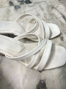White Strappy Heels