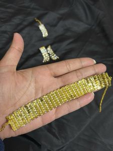 Sparkling Jewelry Set - Golden