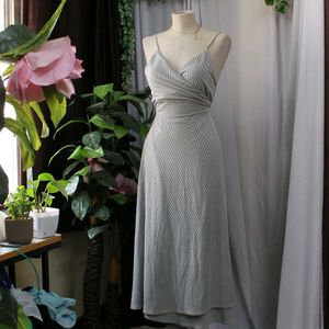 Mango Grey Wrap Dress