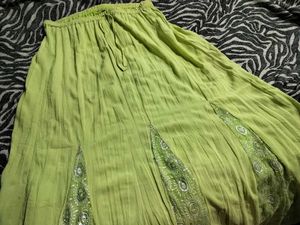 Green Ethnic Skirt