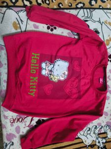Hello Kitty fleece sweatshirt for 5-8 years girl