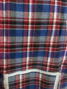 Plaid Apron with Pocket