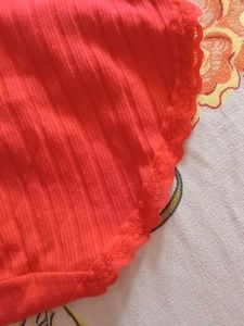 Red Ribbed Briefs