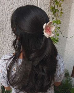 Plumeria Crochet Hair Clip