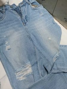 Ripped Light Wash Jeans