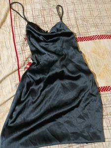 Sexy Black Slik Dress For Party