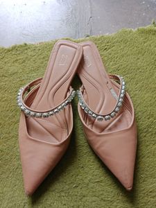 ZARA Stone Work Slipper