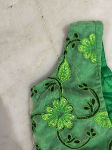 Designer Green Blouse