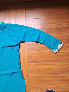 Teal Button-Down  Collared Suit