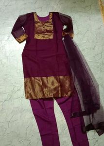 Elegant Maroon Kurta Set