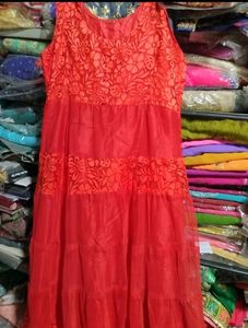 Red Colour Gown