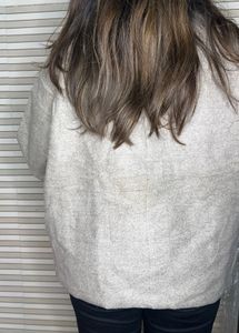 Beige Button-Down Jacket