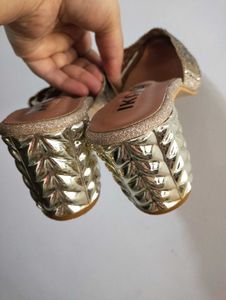 Gold Embellished Mules