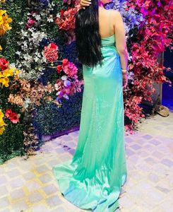 Trail Long Party Prom Gown Dress