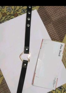 Black Rose Heart Choker