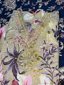 Floral Print Top with Embellishments