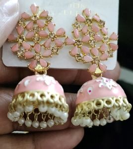 Big Size Beautiful Pink 🩷 Colour JHUMKA