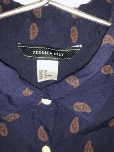NAVY BLUE SHIRT WOMAN