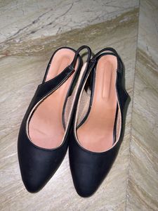 Black Slingback Heels