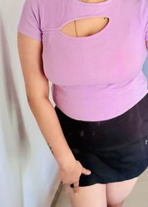 Max -Lavender Shade Crop Top💟