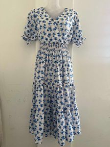 Floral Tiered Midi Dress