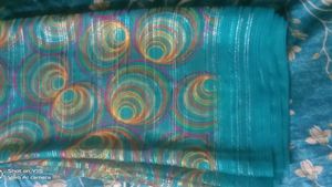 New Elegant Teal Saree