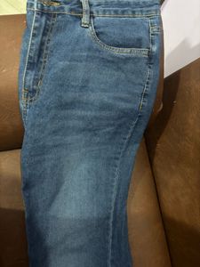Stylish Bootcut High Wiest Navy Blue Jeans