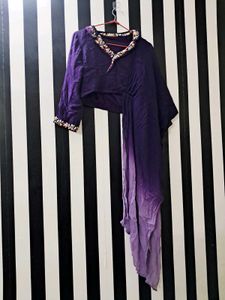 ✨ Purple Indo-Western Set for Sale ✨