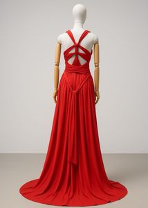 Elegant coral Maxi Dress