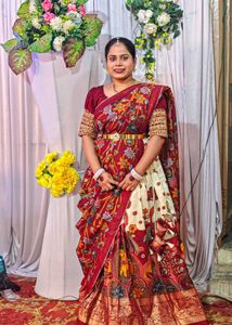 Printed Kalamkari Ready To Wear Lehanga