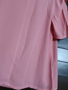 Women Pink Layered Half Sleeve