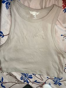 H&m Beige Tank Top