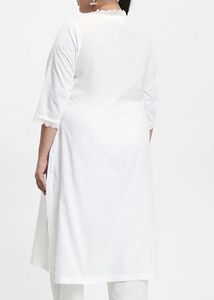 Diza by Westside Cut Work White Kurta
