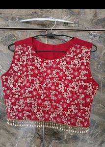 Red Embroidered dress