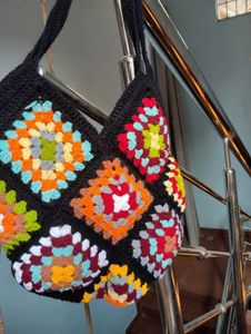 Crochet Granny Square Bag