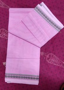 Hugh Price Drop ✨️Combo Of 3 Cotton Sarees💙🩷🧡