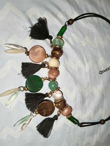 Beaded Tassel Necklace