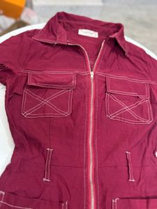 Red Romper Jumpsuit