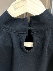 Chic Black Puff Sleeve Top