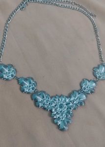Coral Floral Statement Necklace