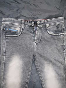 Stylish Grey Denim Jeans