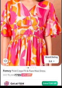 Colorful Printed Midi Dress