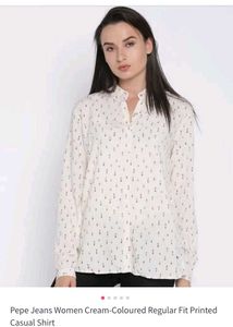 Pepe Jeans Cream Regular Fit Top