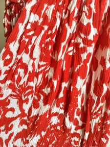Red &amp; White Floral Dress