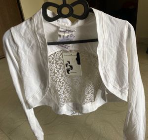 Remanika White Shrug |Brand New with Tag |Size XS