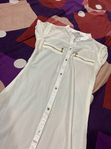 White Stlyishh Kurti